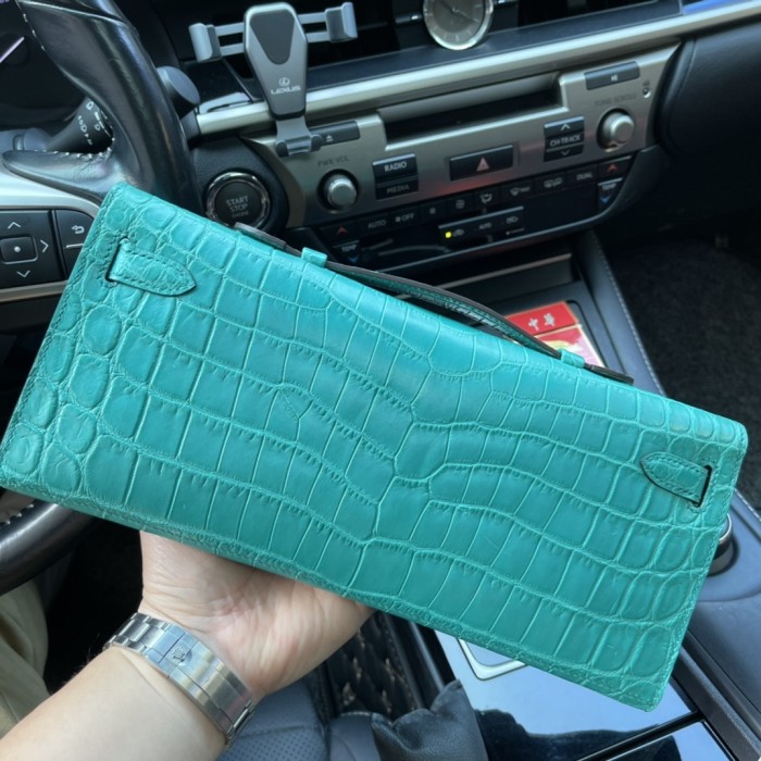 Kelly Cut 31 Matte Niloticus Crocodile“31*12*5CM”-0048=