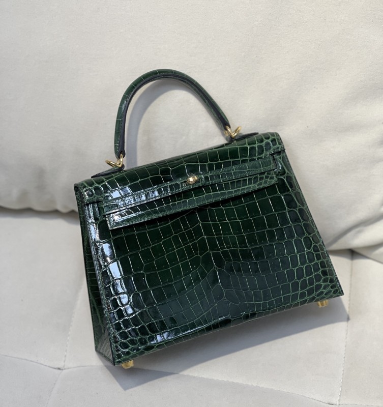 Kelly 25 Niloticus Crocodile“25*18*9.5CM”-0009=