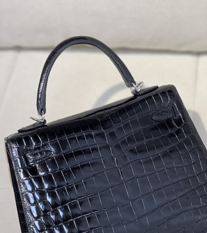 Kelly 25 Niloticus Crocodile“25*18*9.5CM”-0009=