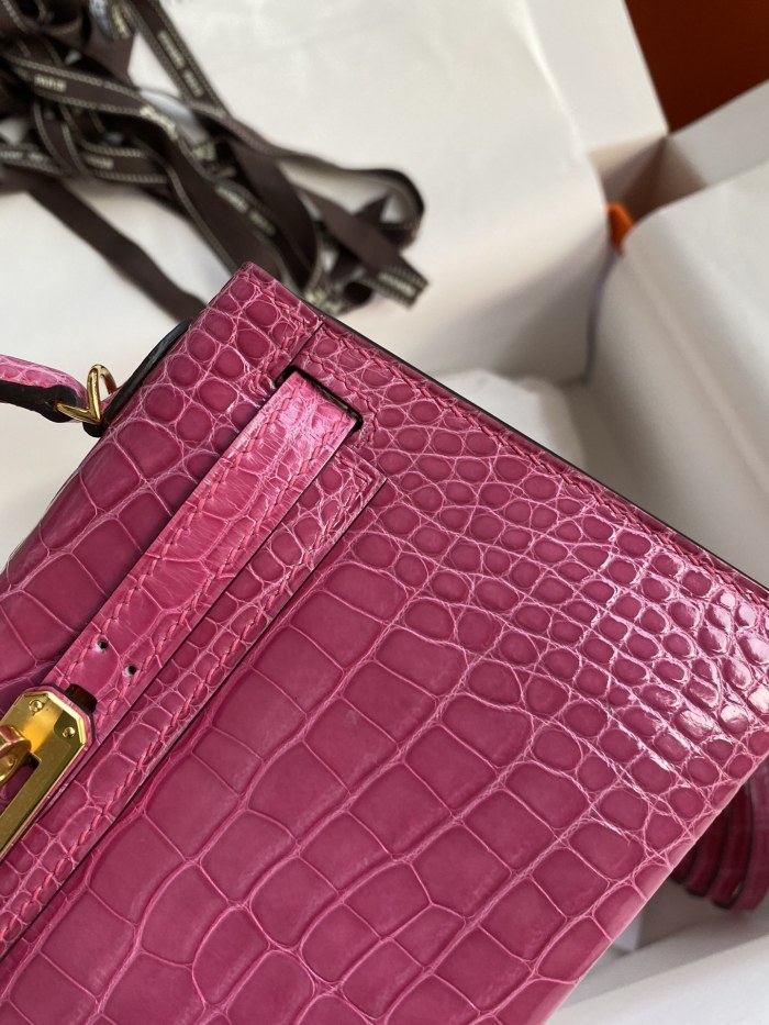 Mini Kelly 19 Alligator“19*13*7CM”-0048=