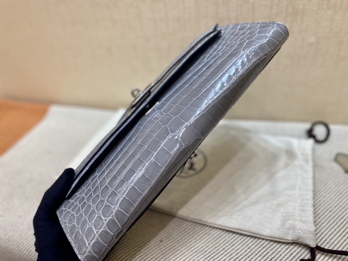 Kelly Cut Niloticus Crocodile“31*12*5CM”-0058=
