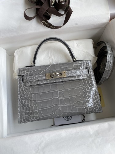 Mini 19 Kelly Alligator“19*13*7CM”-0048=