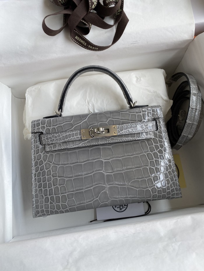 Mini 19 Kelly Alligator“19*13*7CM”-0048=
