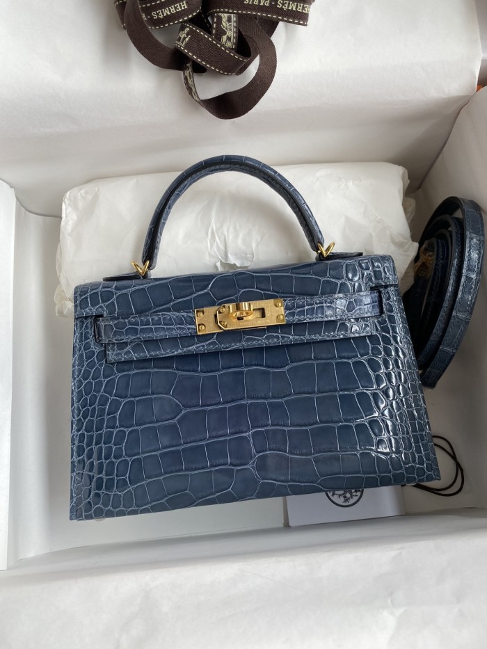Mini 19 Kelly Alligator“19*13*7CM”-0048=
