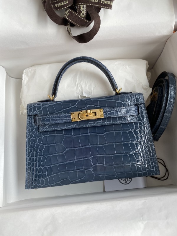 Mini 19 Kelly Alligator“19*13*7CM”-0048=