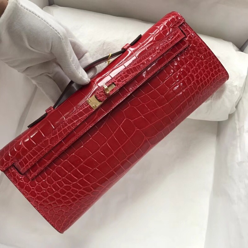 Kelly Cut Niloticus Crocodile“31*12*5CM”-0058=