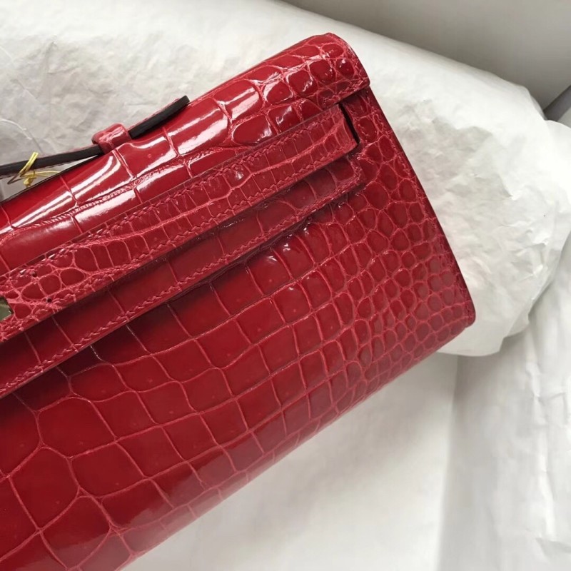 Kelly Cut Niloticus Crocodile“31*12*5CM”-0058=