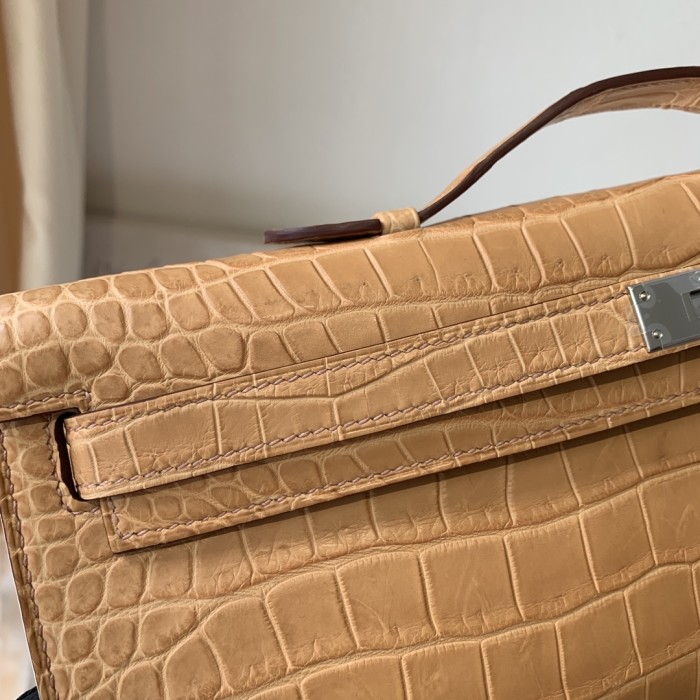 Kelly Cut 31 Matte Niloticus Crocodile“31*12*5CM”-0048=