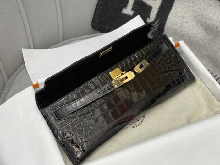 Kelly Cut Niloticus Crocodile“31*12*5CM”-0058=