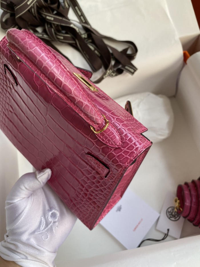 Mini Kelly 19 Alligator“19*13*7CM”-0048=