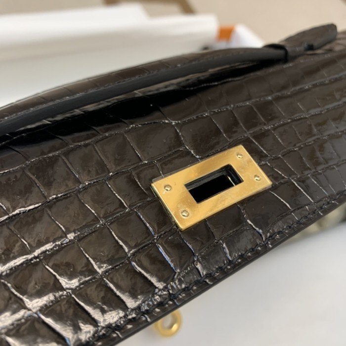 Kelly Cut Niloticus Crocodile“31*12*5CM”-0058=