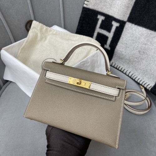 Mini Kelly  Epsom“19*13*7CM”-0011=