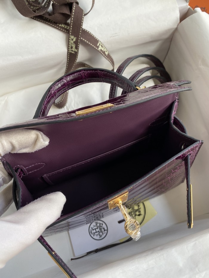 Mini 19 Kelly Alligator“19*13*7CM”-0048=