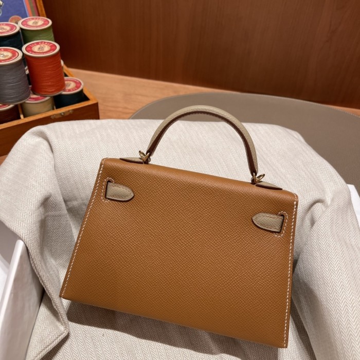 Mini Kelly  Epsom“19*13*7CM”-0011=