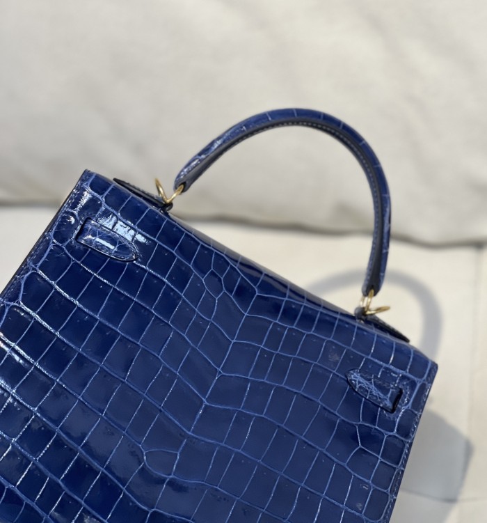 Kelly 25 Niloticus Crocodile“25*18*9.5CM”-0009=
