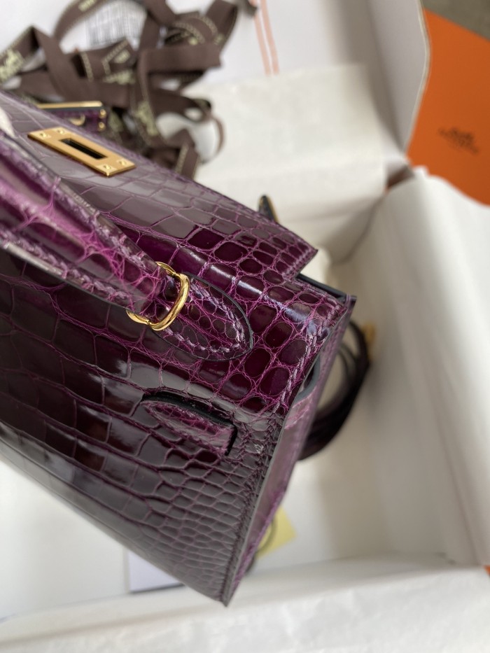 Mini 19 Kelly Alligator“19*13*7CM”-0048=