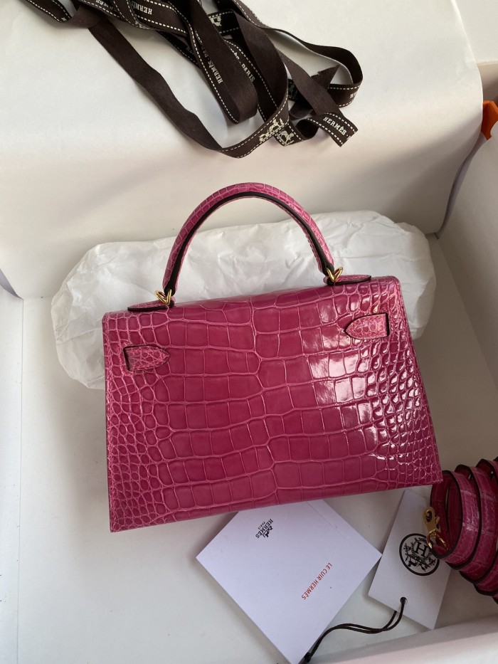 Mini Kelly 19 Alligator“19*13*7CM”-0048=