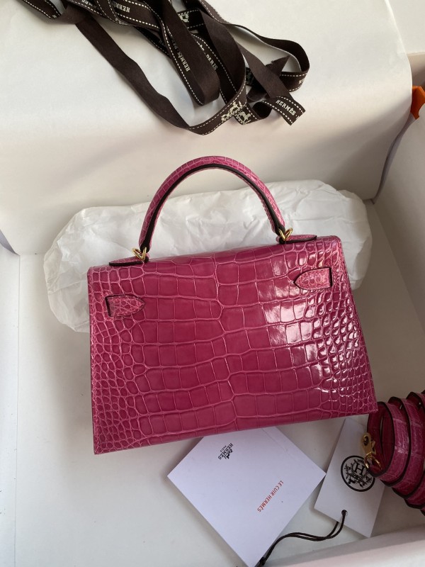 Mini Kelly 19 Alligator“19*13*7CM”-0048=