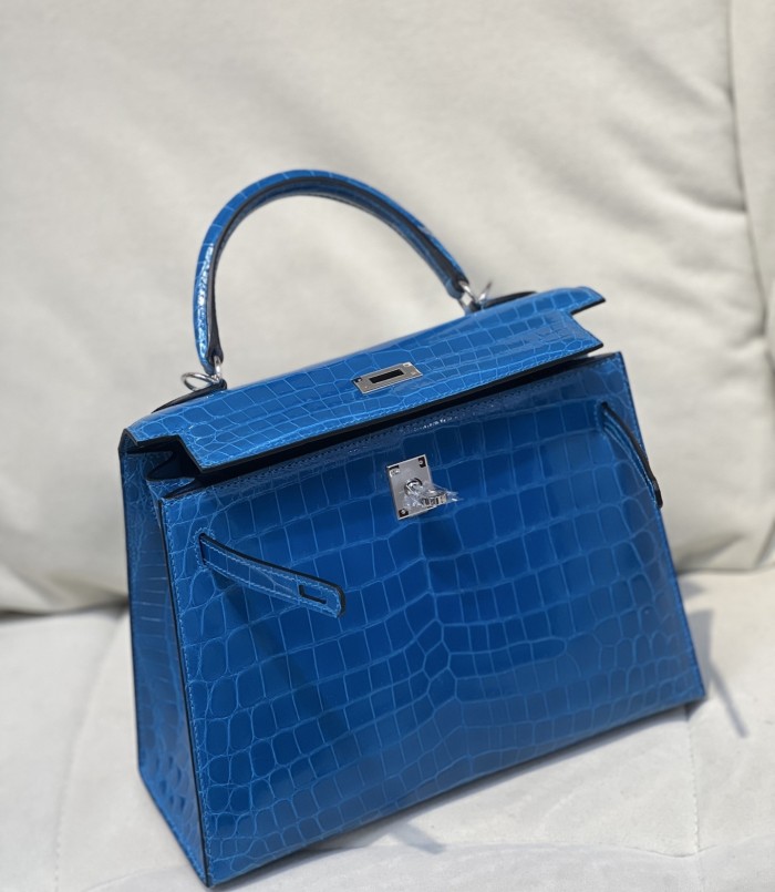 Kelly 25 Niloticus Crocodile“25*18*9.5CM”-0009=