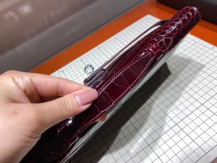 Kelly Cut Niloticus Crocodile“31*12*5CM”-0058=