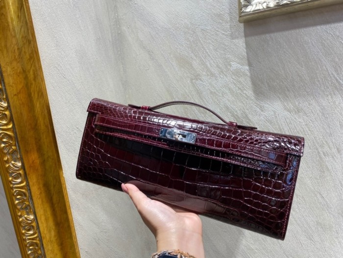Kelly Cut Niloticus Crocodile“31*12*5CM”-0058=