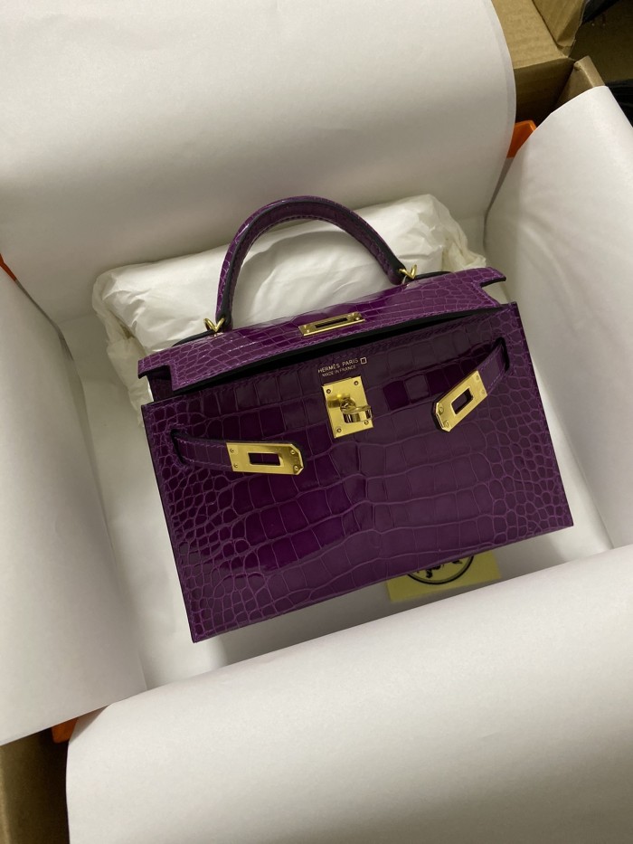 Mini 19 Kelly Alligator“19*13*7CM”-0048=
