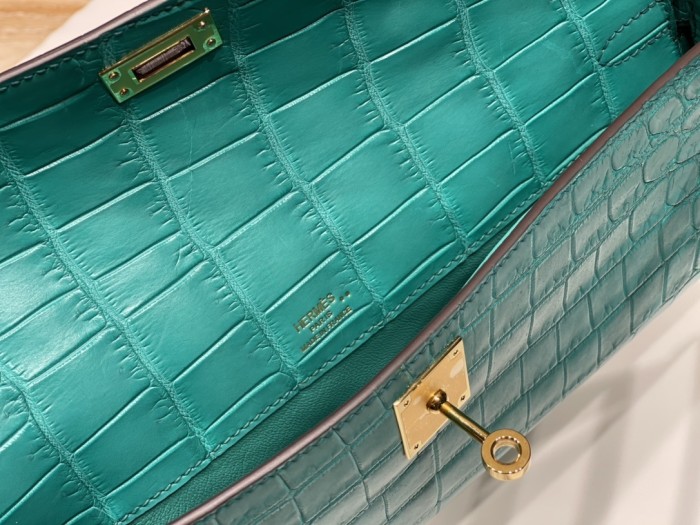 Kelly Cut 31 Matte Niloticus Crocodile“31*12*5CM”-0048=