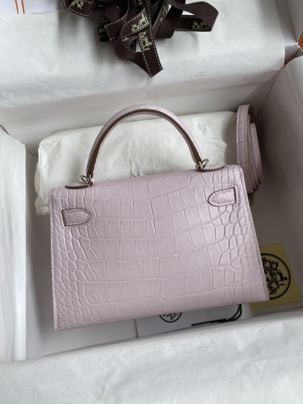 Mini Kelly 19 Matte Alligator“19*13*7CM”-0048=