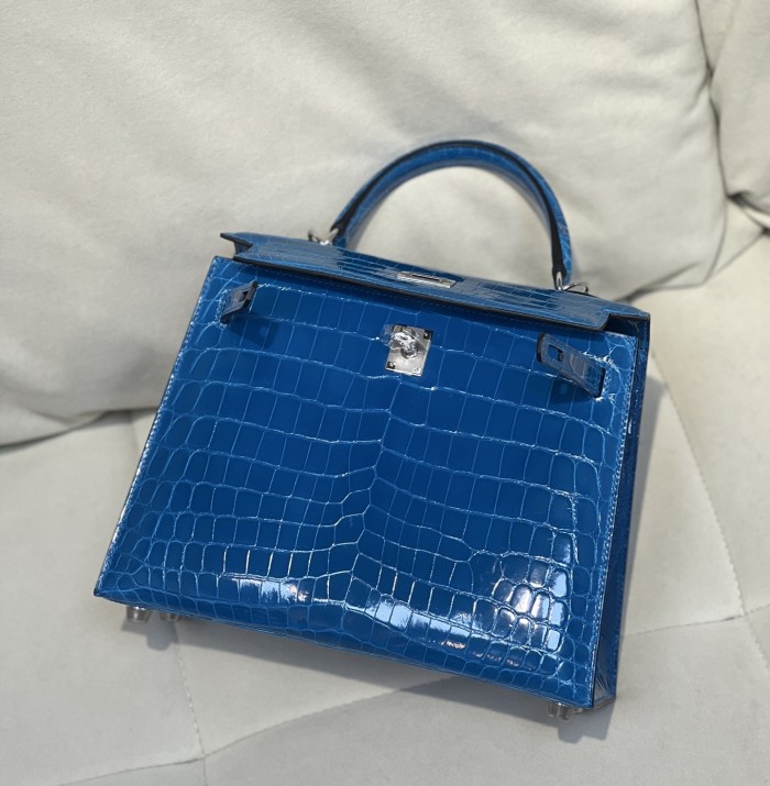Kelly 25 Niloticus Crocodile“25*18*9.5CM”-0009=