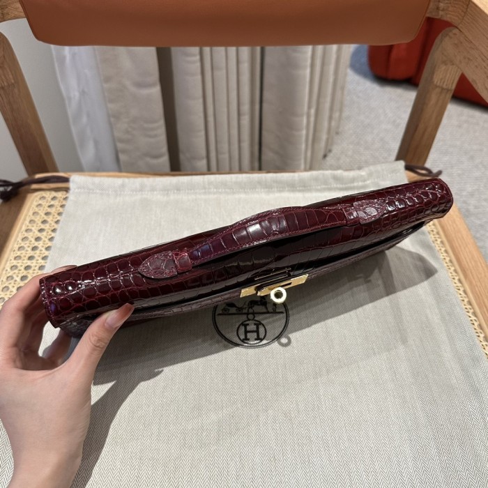 Kelly Cut 31 Porosus Crocodile“31*13*2.5CM”-0058=