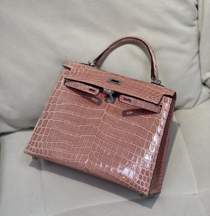 Kelly 25 Niloticus Crocodile“25*18*9.5CM”-0009=