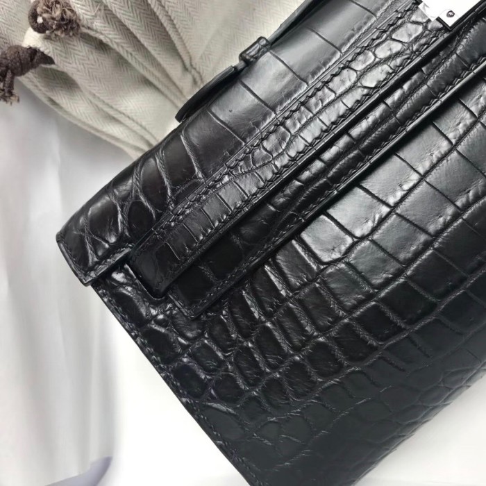 Kelly Cut 31 Matte Niloticus Crocodile“31*12*5CM”-0048=
