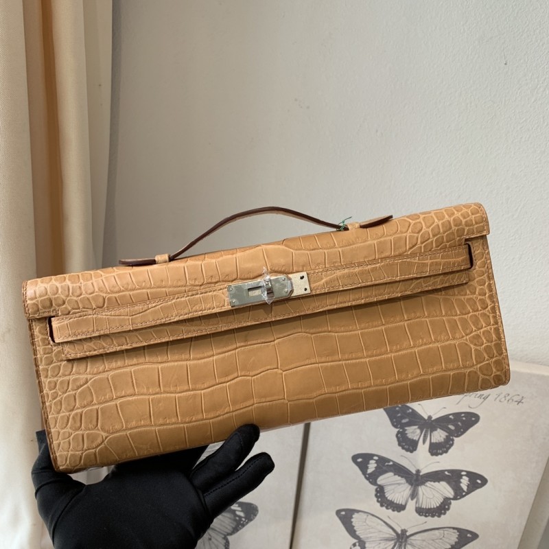 Kelly Cut 31 Matte Niloticus Crocodile“31*12*5CM”-0048=