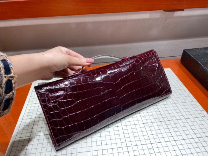 Kelly Cut Niloticus Crocodile“31*12*5CM”-0058=