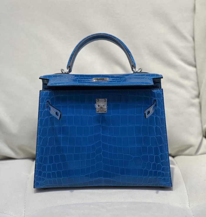 Kelly 25 Niloticus Crocodile“25*18*9.5CM”-0009=