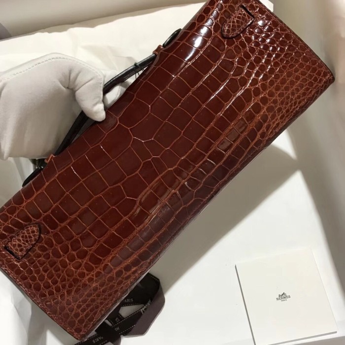 Kelly Cut Niloticus Crocodile“31*12*5CM”-0058=
