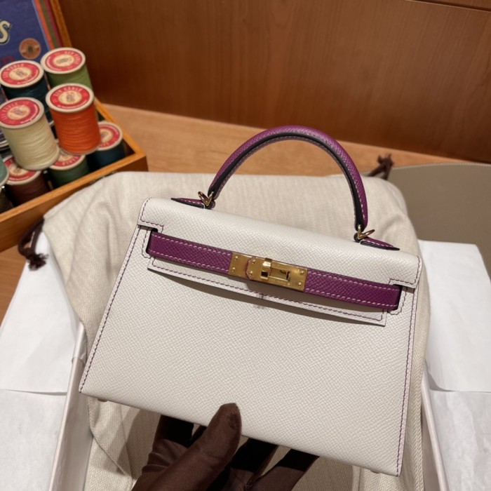 Mini Kelly  Epsom“19*13*7CM”-0011=