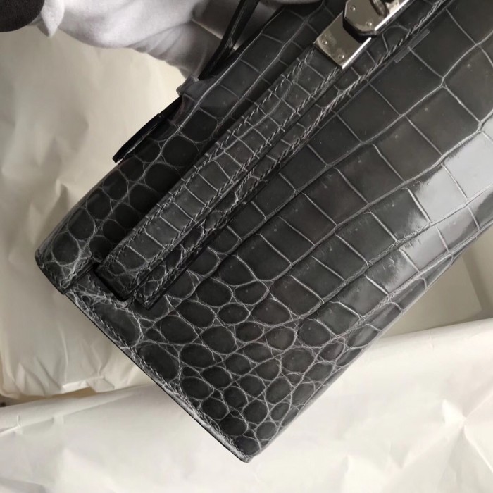 Kelly Cut Niloticus Crocodile“31*12*5CM”-0058=