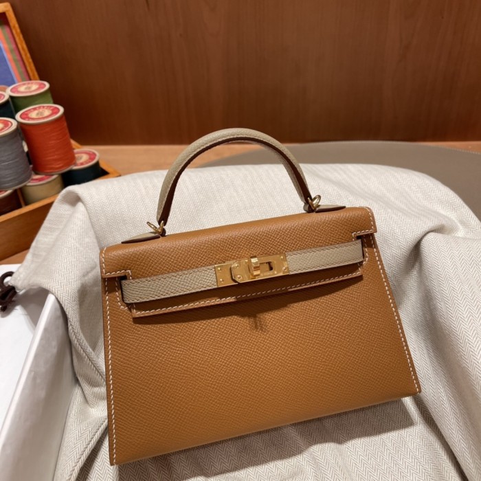 Mini Kelly  Epsom“19*13*7CM”-0011=