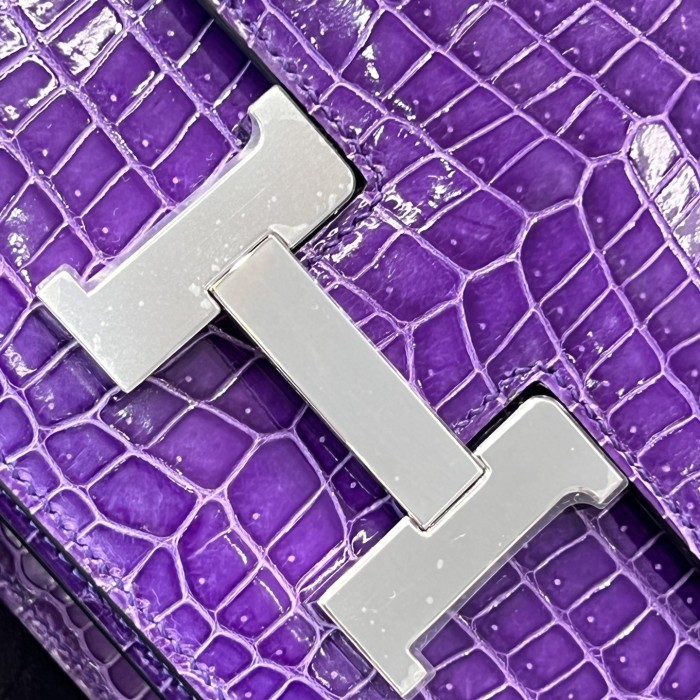 Constance 18 Mini Porosus Crocodile Bag“18*15*4CM”-0089=