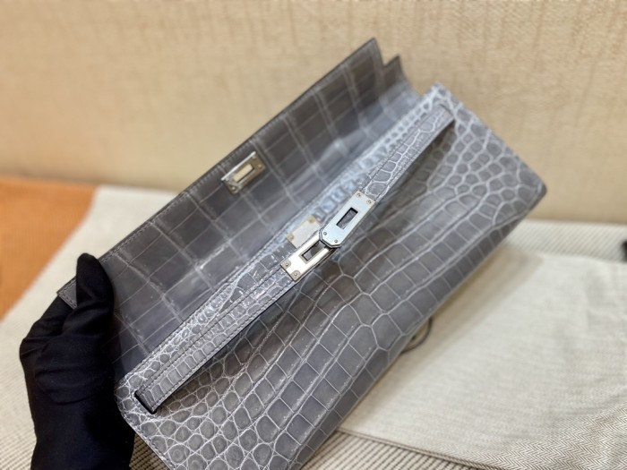 Kelly Cut Niloticus Crocodile“31*12*5CM”-0058=