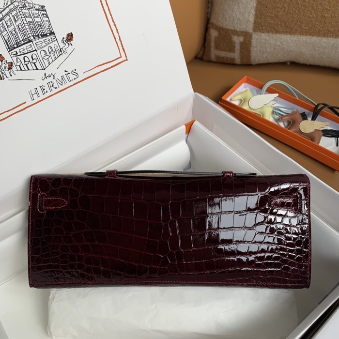 Kelly Cut Niloticus Crocodile“31*12*5CM”-0058=