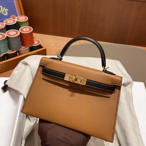 Mini Kelly  Epsom“19*13*7CM”-0011=