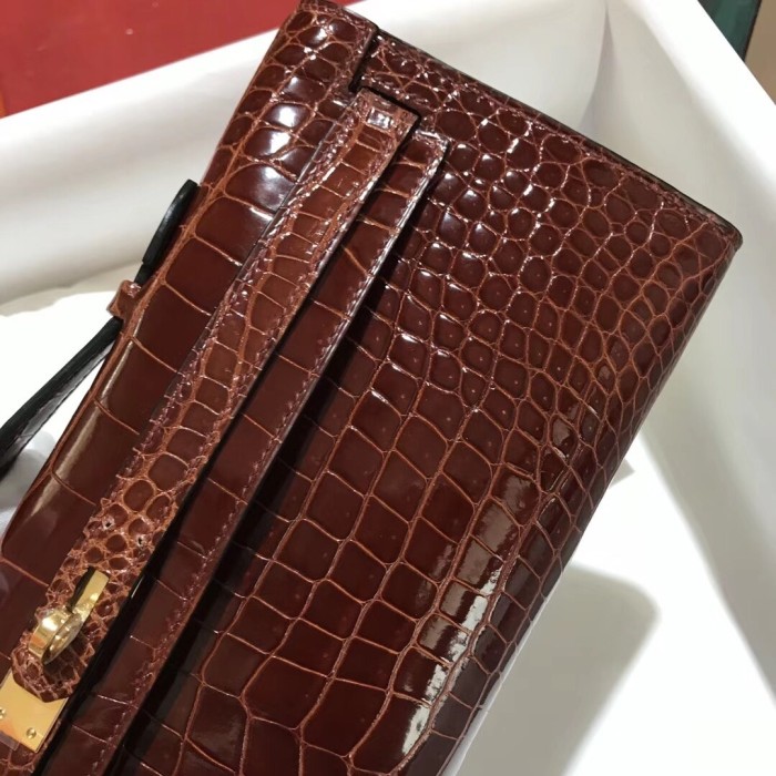 Kelly Cut Niloticus Crocodile“31*12*5CM”-0058=