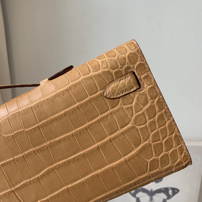 Kelly Cut 31 Matte Niloticus Crocodile“31*12*5CM”-0048=