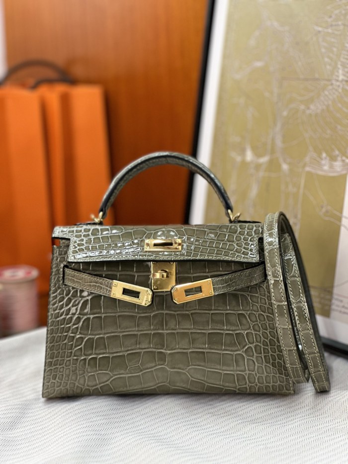Mini 19 Kelly Alligator“19*13*7CM”-0048=