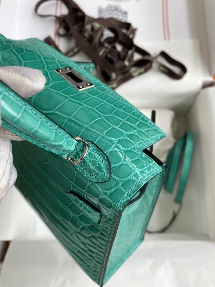 Mini 19 Kelly Alligator“19*13*7CM”-0048=