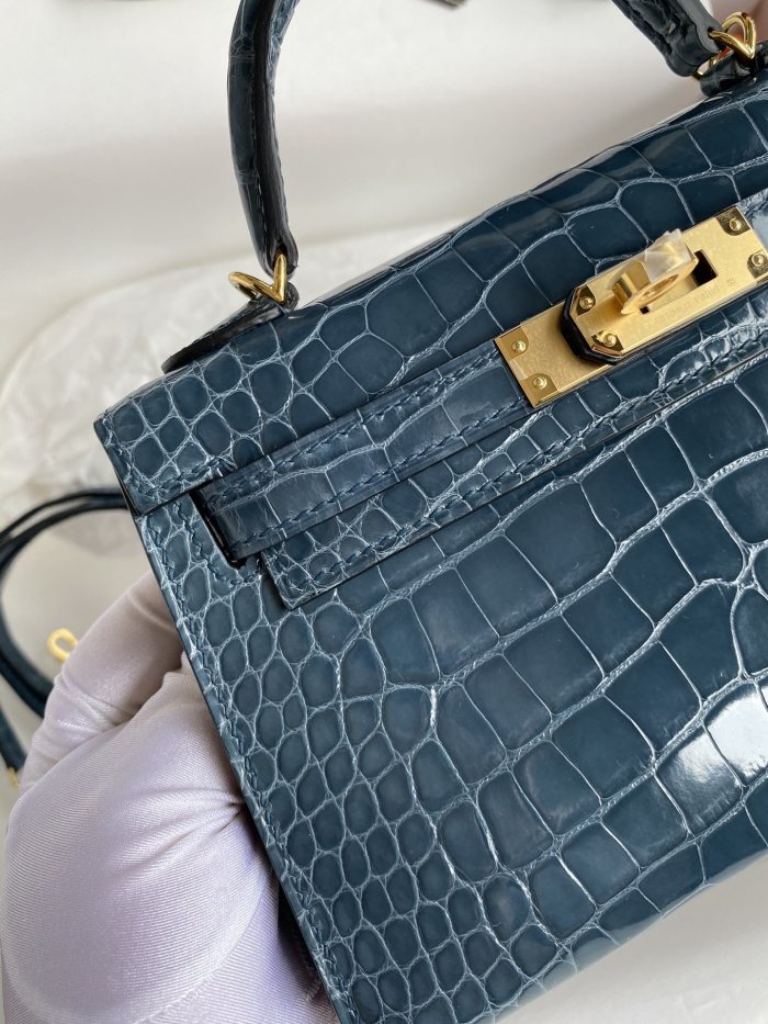 Mini 19 Kelly Alligator“19*13*7CM”-0048=