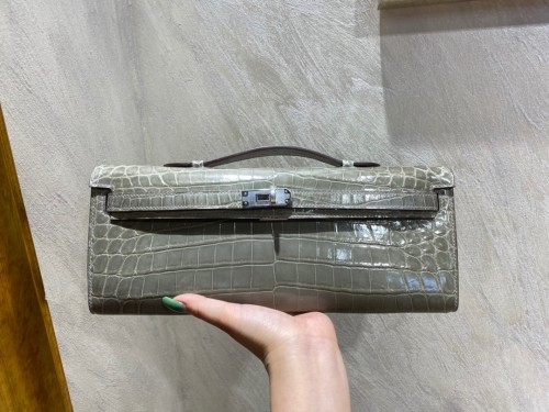 Kelly Cut Niloticus Crocodile“31*12*5CM”-0058=