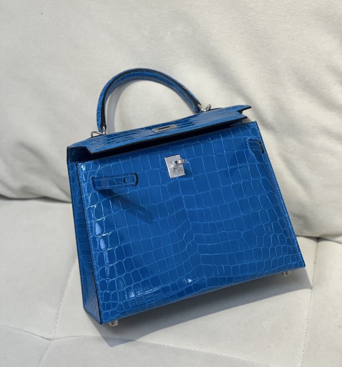 Kelly 25 Niloticus Crocodile“25*18*9.5CM”-0009=